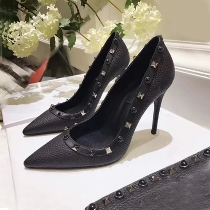

Spring and autumn new satin super high heel shallow mouth pointed shoes stiletto women's shoes metal with trend banquet shoes