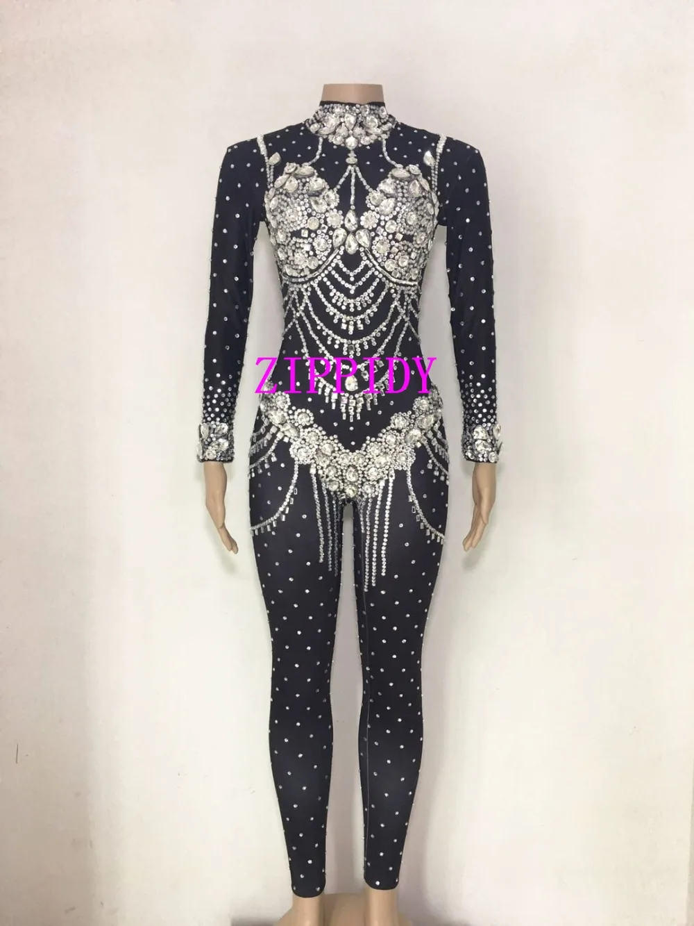 Sparkly Crystals Nude Jumpsuit Stretch Stones Outfit Celebrate Bright Rhinestones Bodysuit Costume Female Singer Birthday Dress Sparkly Crystals Nude Jumpsuit Stretch Stones Outfit Celebrate Bright Rhinestones Bodysuit Costume Female Singer Birthday Dress