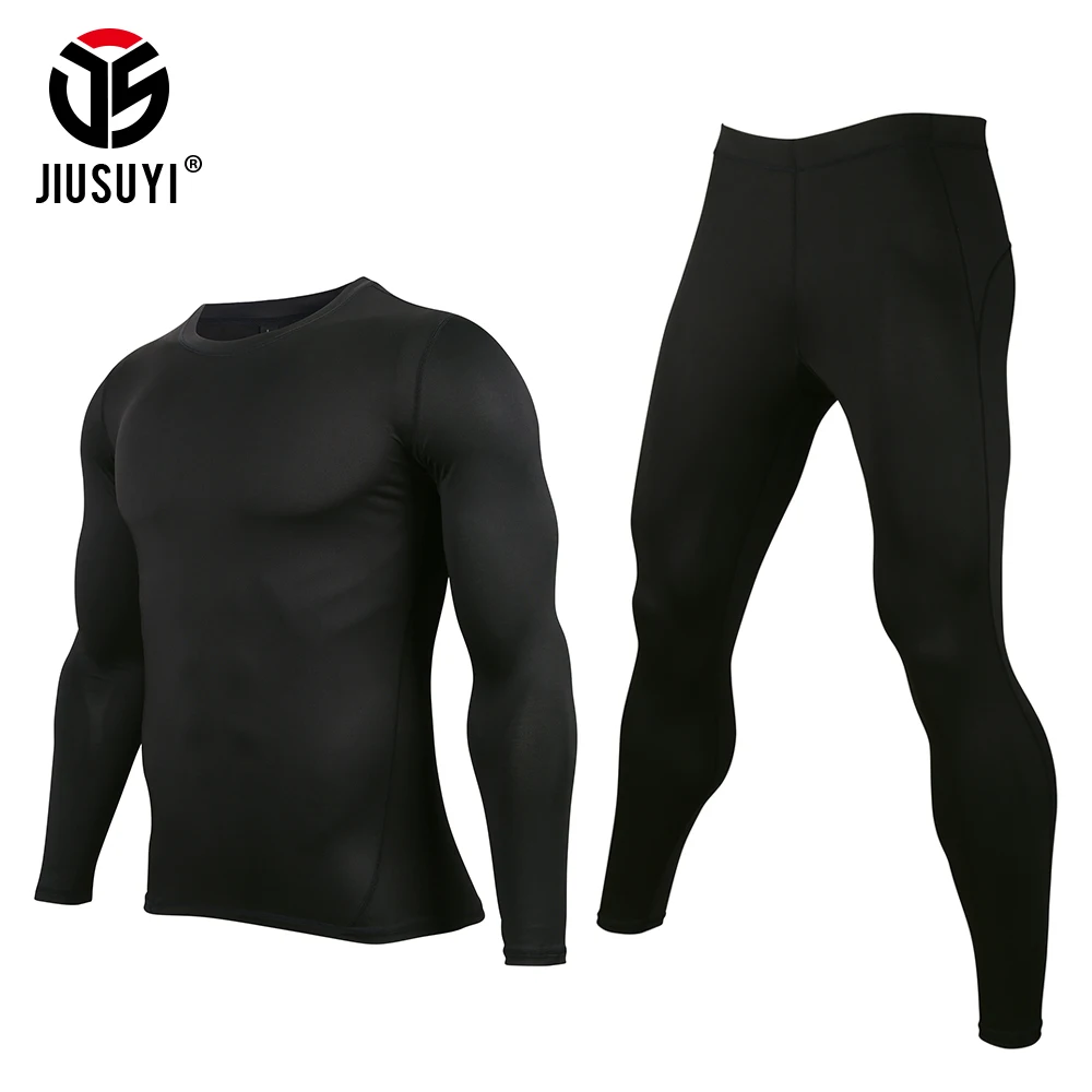 Men's Long Johns thin Underwear Sets Warm Stretch Tight Base Layers Compression Sweat Quick Drying Tops Bottoms Suits Clothes