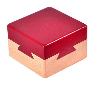 Wysokiej jakości drewniane magiczne puzzle w pudełku gra Luban Lock dla dzieci zabawki edukacyjne dla dorosłych gra łamigłówka tanie i dobre opinie Toporchid 25-36m 4-6y 7-12y CN (pochodzenie) Unisex Drewna Spersonalizowana łamigłówka Geometryczny kształt Do not eat