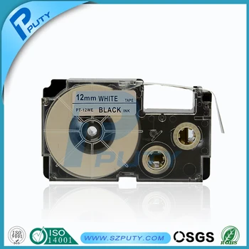 

10PCS EZ Tape Cartridge XR-12WE/PT-12WE for Casio Label Tape 12mm*8M Black on White Compatible for Casio EZ Labelling Machines