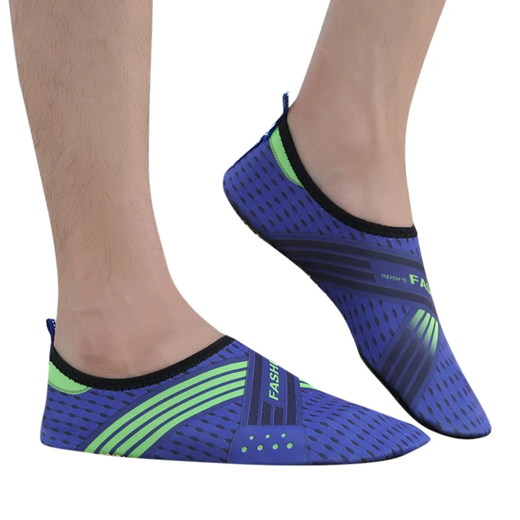 Летняя обувь для воды мужские пляжные сандалии Летняя Уличная обувь для пар на плоской подошве для пляжа, бассейна, моря, Плавание Серфинг с мягкой подошвой# g4