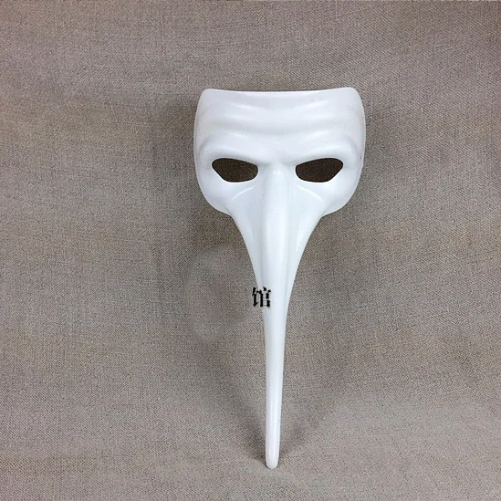 white long nose bird craft mardi gras masquerade venetian halloween