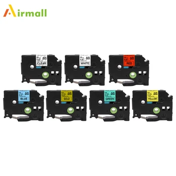 

Airmall Compatible for Brother P touch Label Tape TZe-231 TZ131 7 Color Brother P-touch 12mm Label Maker Ptouch Label Printers