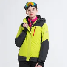 Новинка, зимняя женская куртка для сноуборда, ветрозащитная, водонепроницаемая, теплая, дышащая, толстая, женская, для походов, зимняя куртка