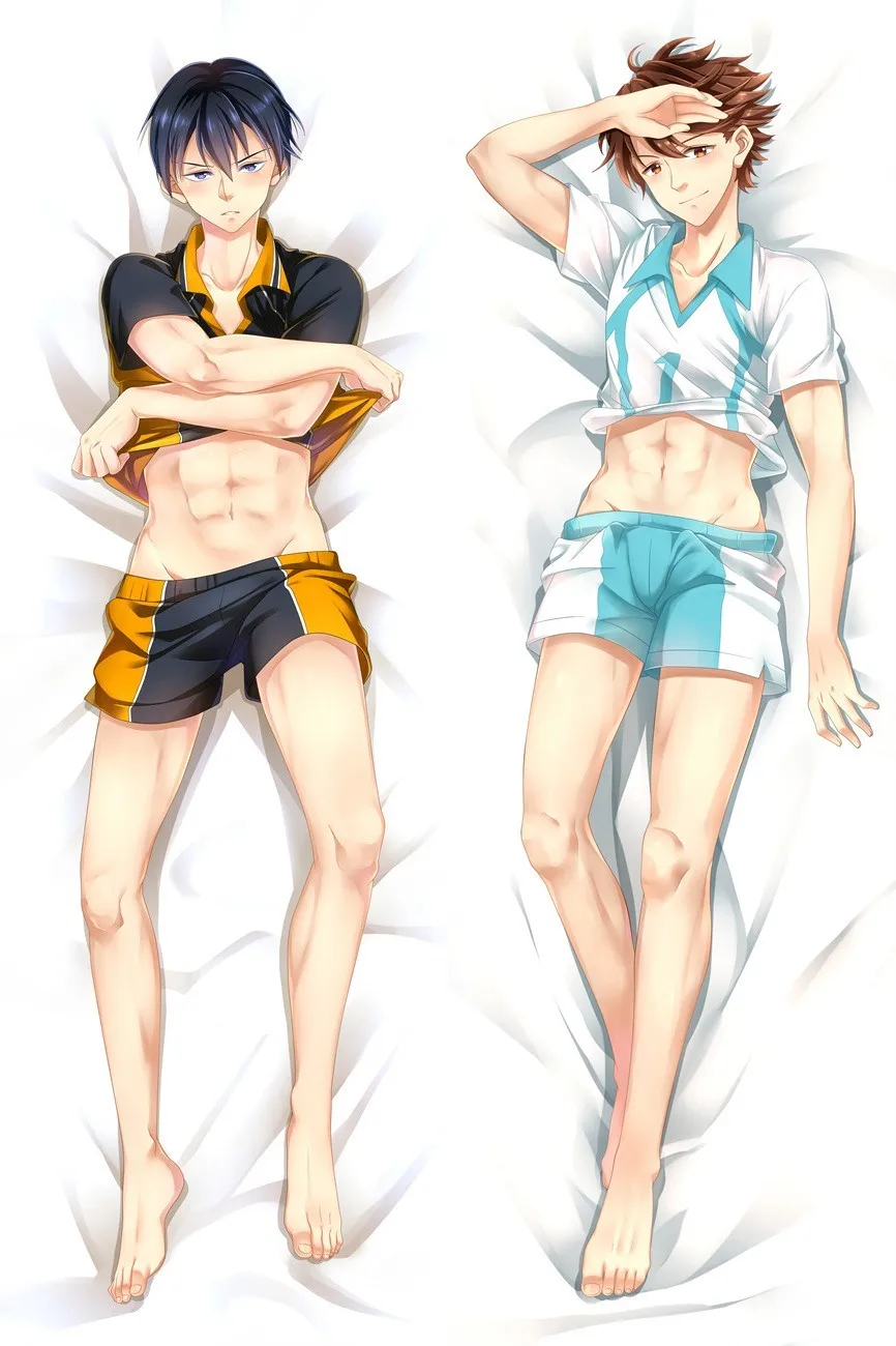 Cool Japanese Hot Anime Haikyuu Kageyama Tobio & Oikawa Tooru BL Pillow Case decorative Hugging Body 510095