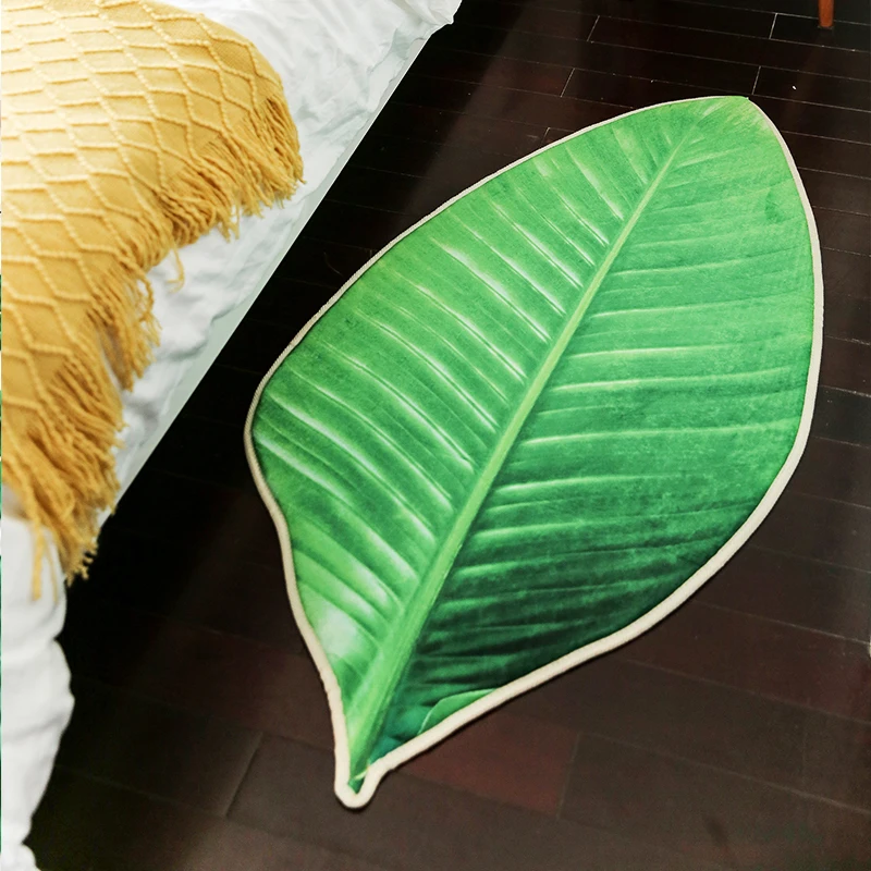 Buy Phrynium Willd 3D Realistic Green Leaf Carpet rugs