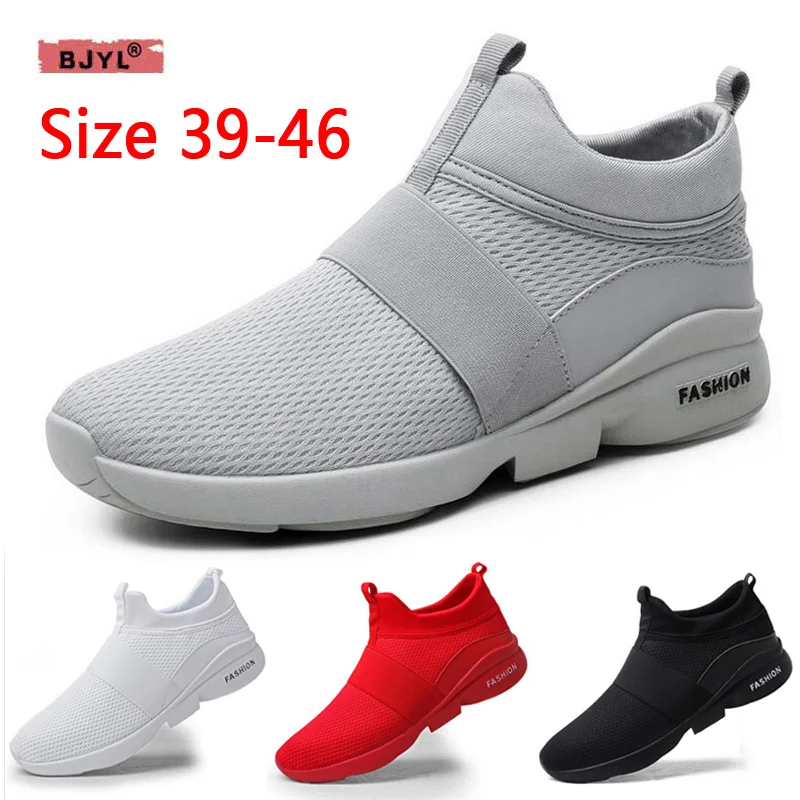 

BJYL New Fashion Men's Casual Running Sport Shoes Man Breathable Flats casual shoes Fashion man's Shoes Running
