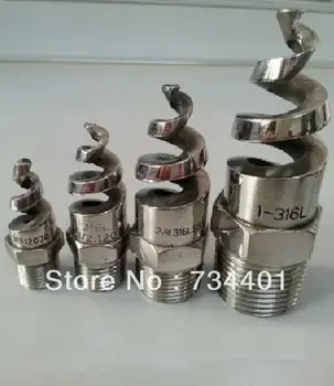 

1/2 inch spiral jet nozzle ,316L stainless steel spiral nozzle,Desulfurization dust cleaning nozzle
