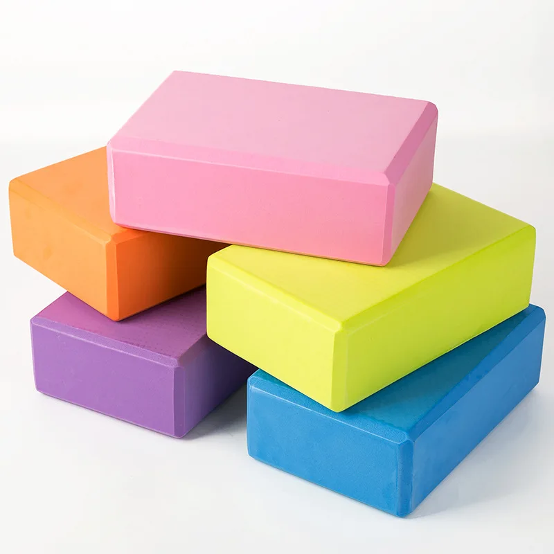 8 Colors EVA Yoga Block Brick Sports Exercise Gym Foam Workout Stretching Aid Body Shaping Health Training Fitness Yoga Sets W $