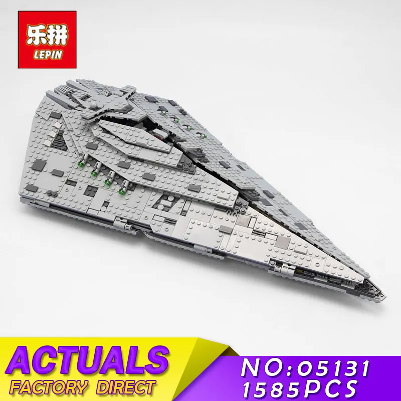 

Lepin 05131 Genuine Star Plan Series The First order Star Model Destroyer Set 1585PCS 75190 Building Blocks Bricks Toys MOC Gift