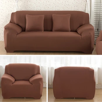 

Solid Elastic Sofa Cover slip-resistant Full Sectional Couch Sofa Covers for Living Room Armchair Furniture Cover 1/2/3/4-Seater
