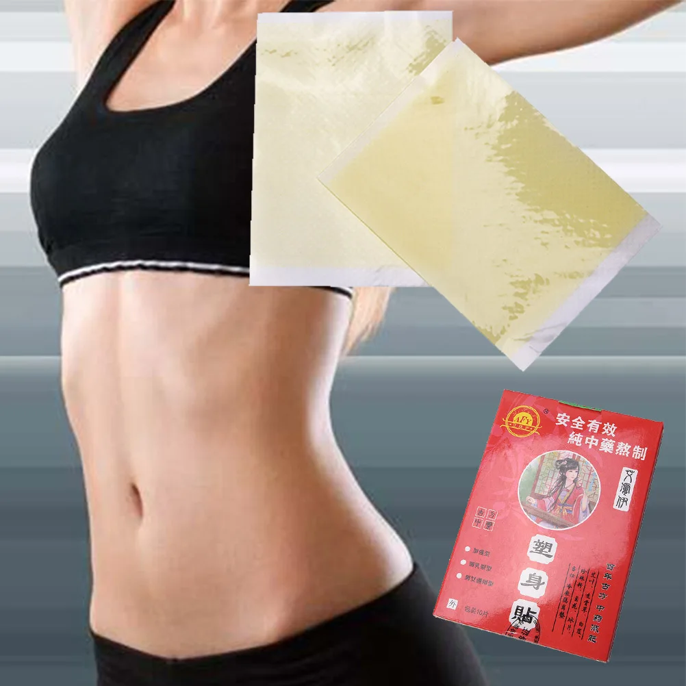 10Pcs/bag 5x8 cm  Slimming Stick Slimming Navel Sticker Slim Patch Weight Loss Burning Fat Patch
