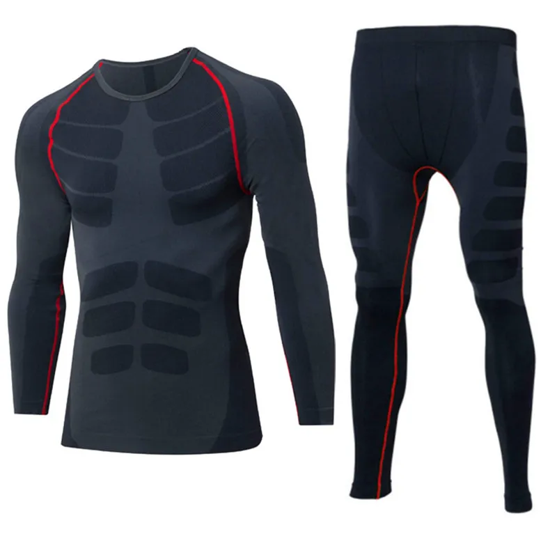 

Man Anti-sweat Quick Dry Outdoor Sport Training Suit Pullover O-Neck Full Sleeve Long Pants Breathable Clothing Running Sets