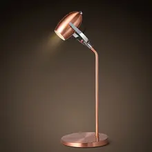 Современные настольные лампы с металлическим покрытием светодиодный светильник для чтения eyecare регулируемый угол встряхивания головок настольная лампа