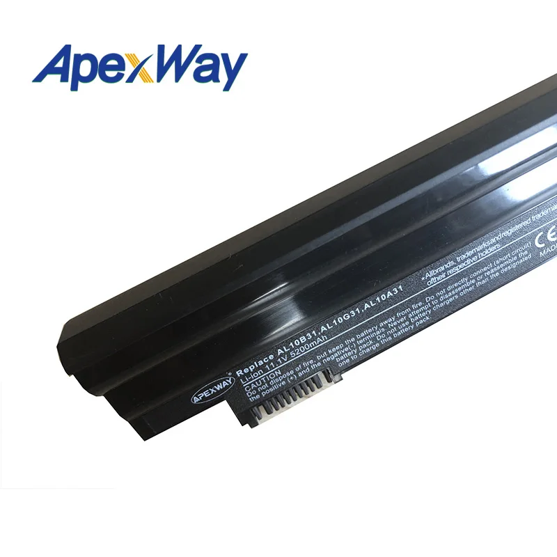 Черный Аккумулятор для ноутбука AcerAspire One 522 722 D255 D260 D270 E100 AOD255 AOD260 AL10A31 AL10B31 AL10G31 11 1 В