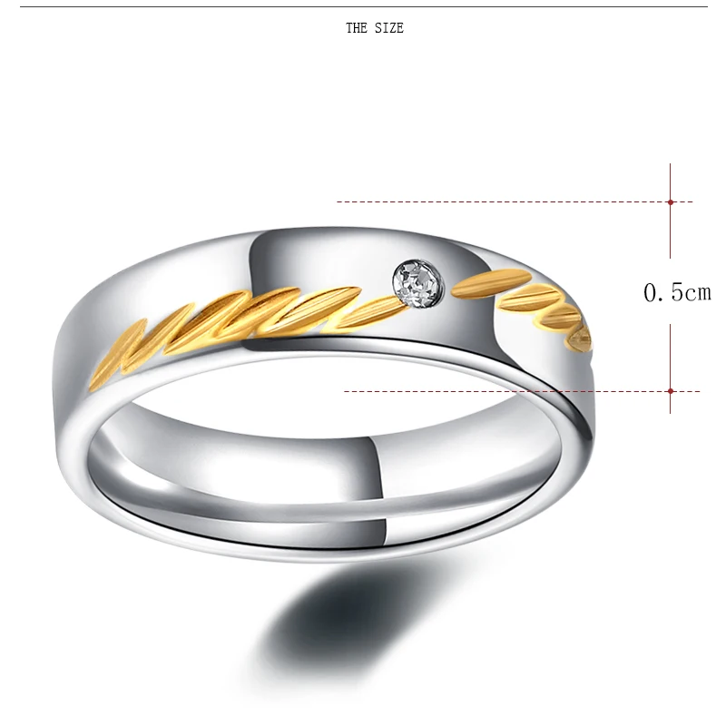 CACANA 316L Stainless Steel Superman Finger Rings Men's steel RING High Polished Man's Personalized Custom Wedding Ring 6mm