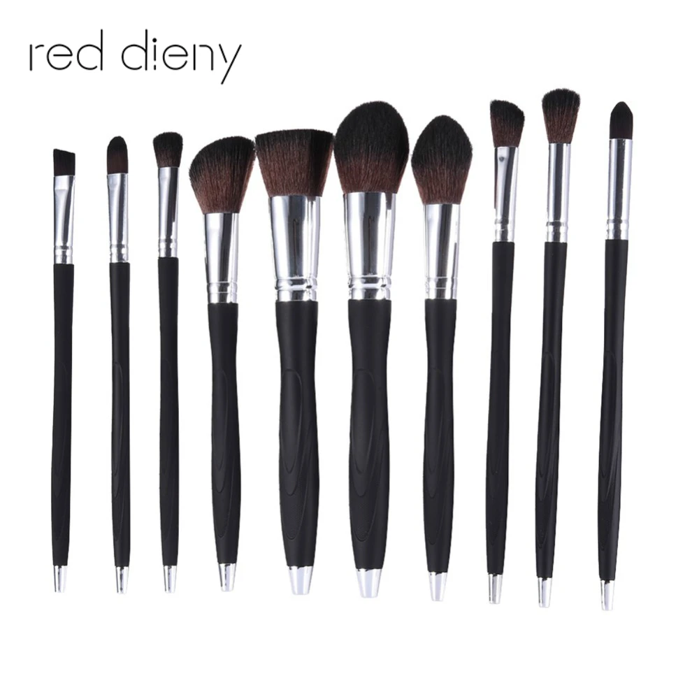 10PCS Face Makeup Brushes Set Soft Nylon Hair Powder Foundation