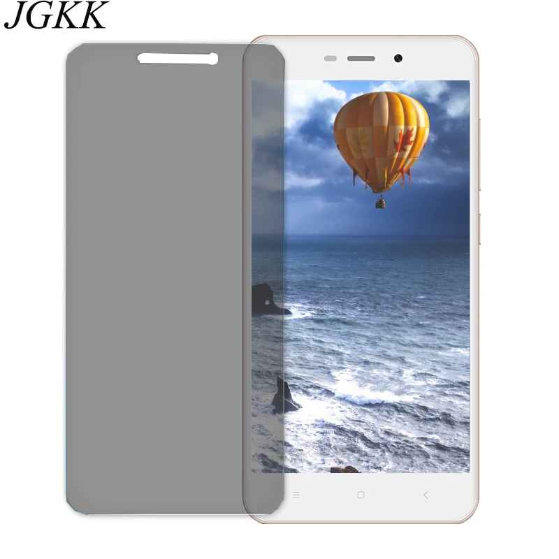 

JGKK Anti Spy Tempered Glass For Xiaomi Redmi 4X 4A Black Screen Protector For Redmi 4 Pro 3G 32G Privacy 2.5D Film For Redmi 5A