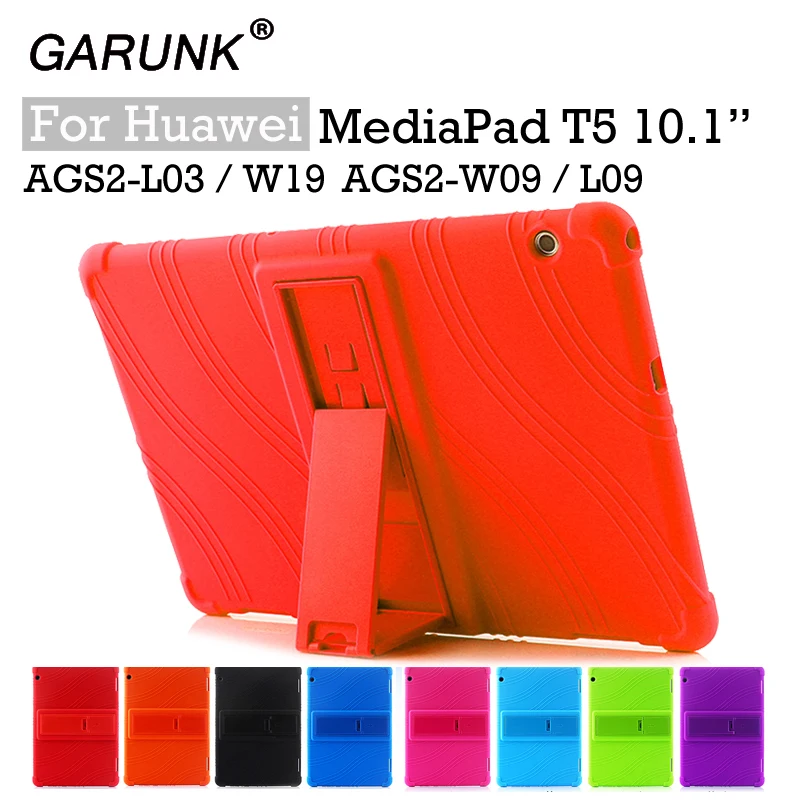 Силиконовый чехол для huawei mediapad T5 AGS2 W09/L09/L03/W19 10 1 &quotПодставка планшета мягкий