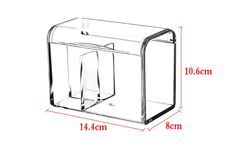 Прозрачная коробка для ватных палочек, держатель для ватных палочек, коробка для хранения, органайзер для макияжа, для женщин, пудра, инструменты для макияжа, Хлопковый чехол с крышкой