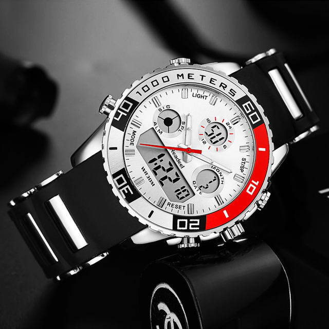 Top Brand Luxury Watches Men Rubber LED Digital Men’s Quartz Watch Man Sports Army Military Wrist Watch erkek kol saati