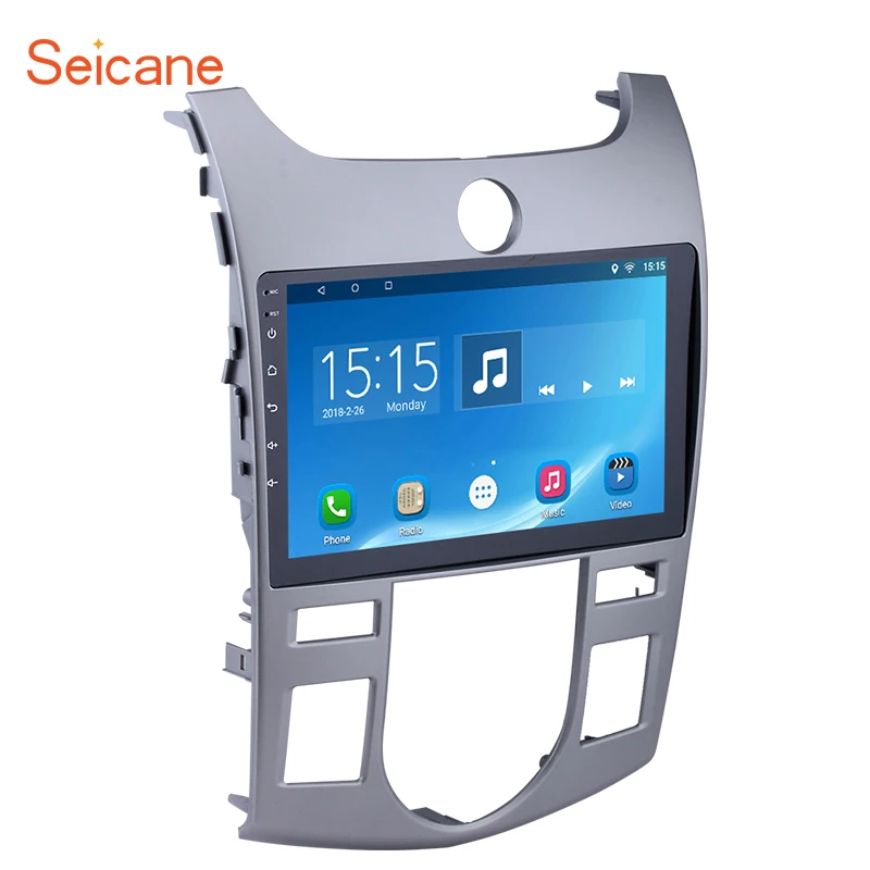 

Seicane 9 inch Quad-Core Android 8.1 Car Radio Stereo Player GPS Navi for 2008 2009-2012 KIA Forte(AT) with HD 1024*600