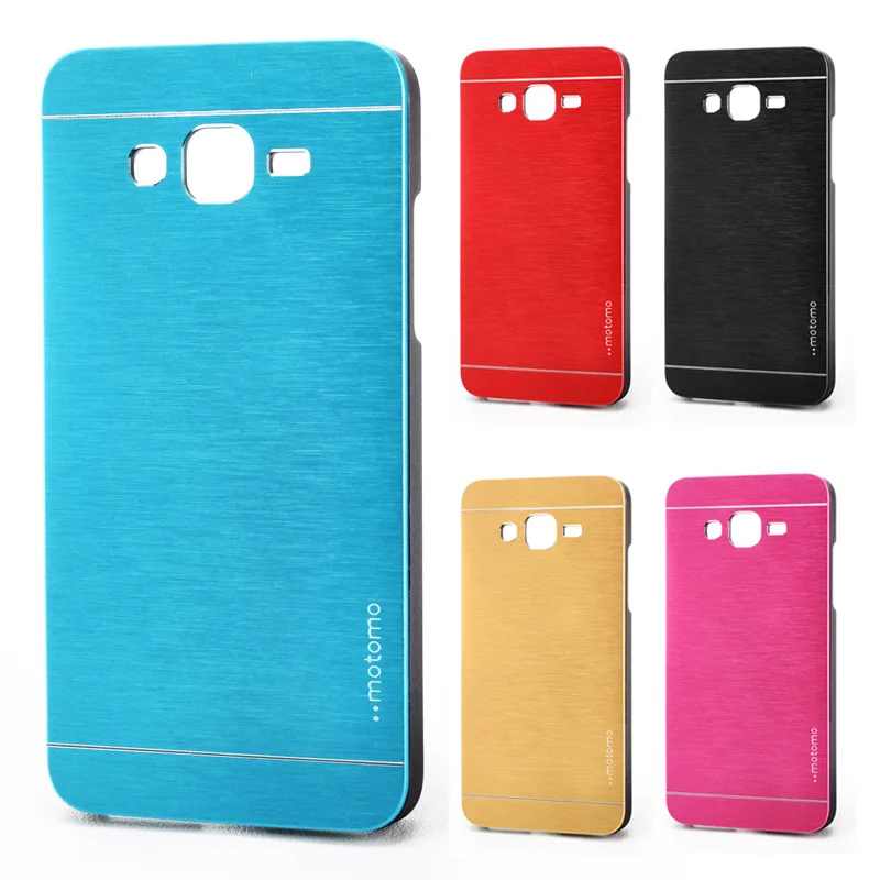Motomo Luxury Aluminum Metal Brush+Plastic Hard Cases For Samsung Galaxy Grand Prime G530H G530 G5308W G5309W Funda Accessories |