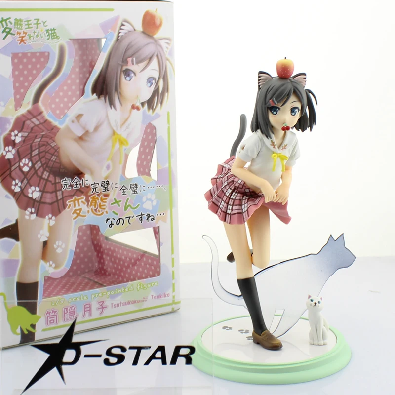

8" Kotobukiya Hentai Prince & the Stony Cat Anime Tsutsukakushi Tsukiko Boxed 21cm PVC Action Figure Model Doll Toys Gift