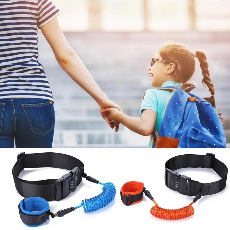 Anti-lost Wrist Link For Kids Adjustable Password Safety Waist Belt Link