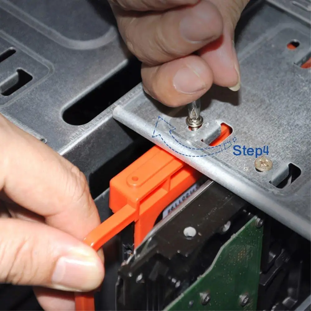 Hard Drive Holder 2 5 to 3 5 SSD HDD Notebook Hard Disk Drive Mounting Plastic 4