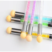 1 pçs escova da arte do prego escovas de esponja para unhas gradiente bloom uv gel polonês manicure ferramentas caneta florescendo para unhas artes ferramenta # tb17