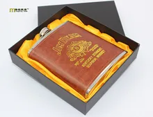 1 stück longming homene großhandel 18 unzen high-grade wrapping starke 304 s/stahl flagon wasserkocher russland hüfte glaskolben wein topf jz 1116