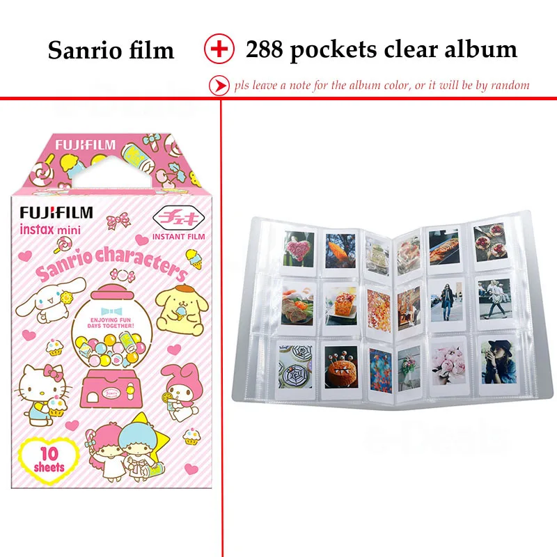Fujifilm Instax Mini Film Sanrio 10 листов для 9 8 + 7s 70 90 25 мгновенная полировка камера смартфон