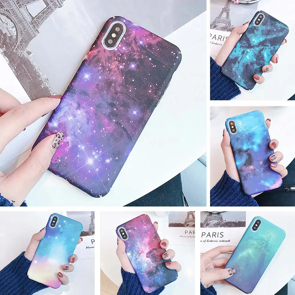 KISSCASE Starry Night Pattern Hard Case For Xiaomi Mi 9 Se 9 Shining Star River Pattern Case For Xiaomi Redmi Note 7 5 Capinhas