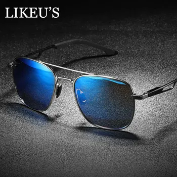 

LIKEU'S New Design Polarized Sunglasses Men hollow leg Travel Driving Fashion Sun Glasses Classic Male Eyewear Gafas UV400
