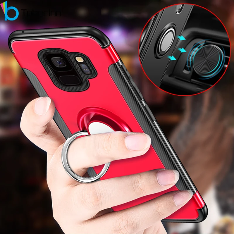 

Car Holder Case for Samsung Galaxy S7 edge S8 S9 Plus Note 8 9 A6 J4 J6 J8 2018 J3 J5 J7 2017 2016 J2 Prime 2 PRO Ring Cover 360