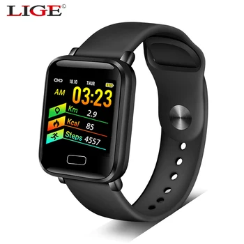 

2019 New smart watch For iPhone And android phone Heart rate blood pressure monitor fitness tracker Sport Waterproof smartwatch