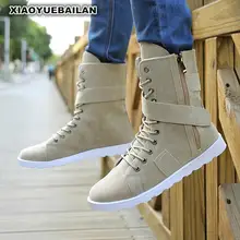 Новая зимняя теплая Мужская Высокая обувь мужские ботинки толстые зимние Высокие угги