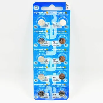 

100Xrenata Silver Oxide Watch Battery 371 SR920SW 920 1.55V 100% original brand renata 371 renata 920 battery