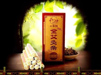 

Top quality 10 years 50:1 handmade moxibustion moxa strip acupuncture massage moxa segment column