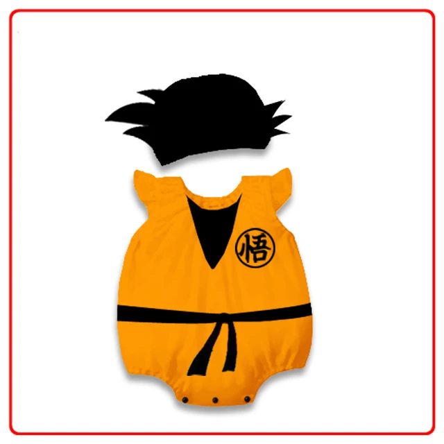 de bebé Dragon Ball Sun Goku, mamelucos de bebé de algodón de verano, monos para bebé, niña, ropa kigurumi con Baberos - AliExpress