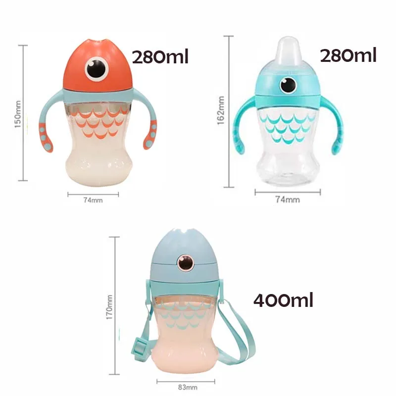 Детская бутылка для воды кормления мультфильм Тритан чашке ручка учебы