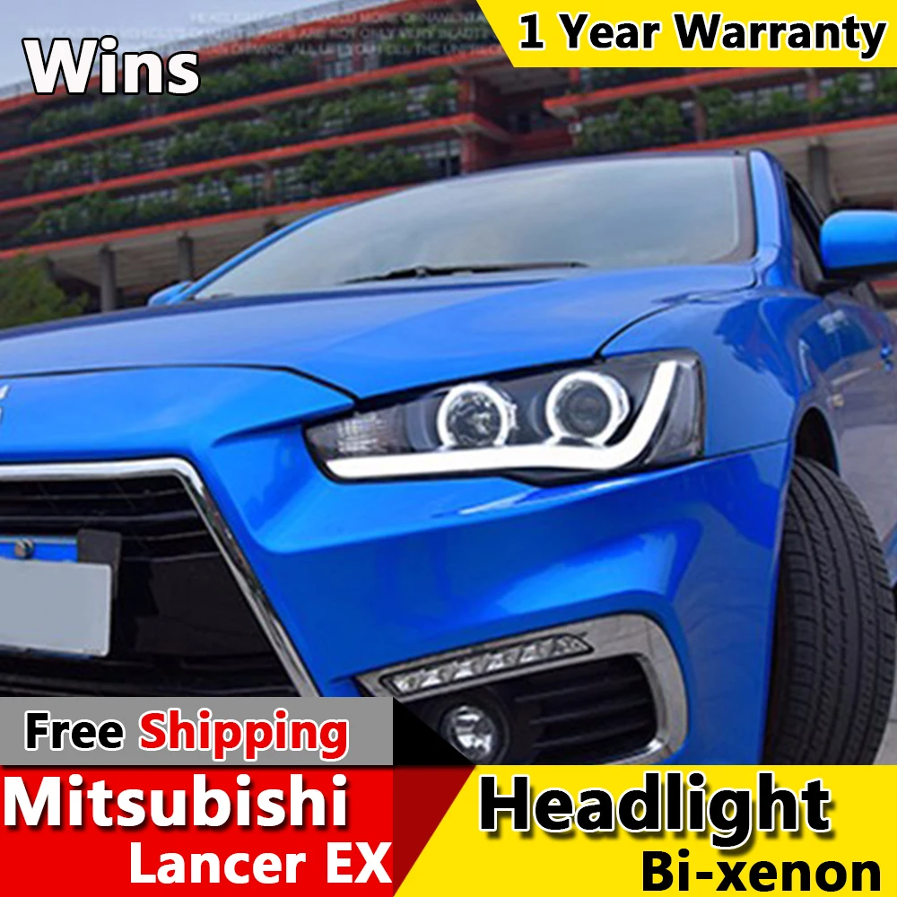 Wins светильник s для Mitsubishi LANCER головной LANCER-EX светодиодный Angel eye DRL передний Bi-Xenon