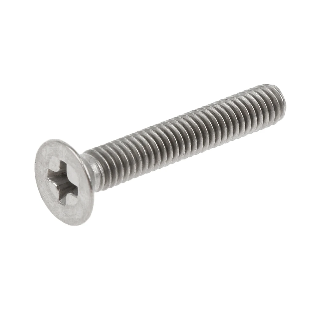 10 Pcs M4 Flat Head Grade 1 Titanium Machine Screws Phillips Drive