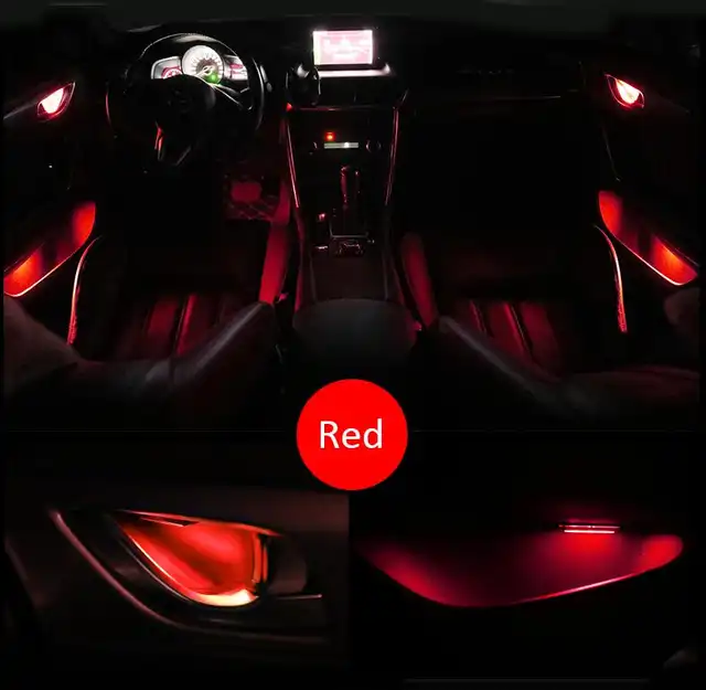 Us 19 15 21 Off 4pc Stickers On Cars Interior Inside Door Handle Atmosphere Lamp For Chevrolet Avalanche Camaro Caprice Captiva Sport Colorado In