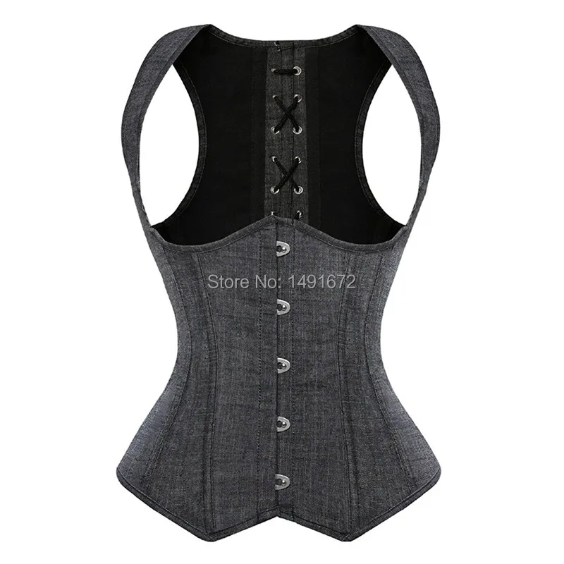 Steampunk Fête Bustier corset gothique Overbust formation taille Cosplay Costume O
