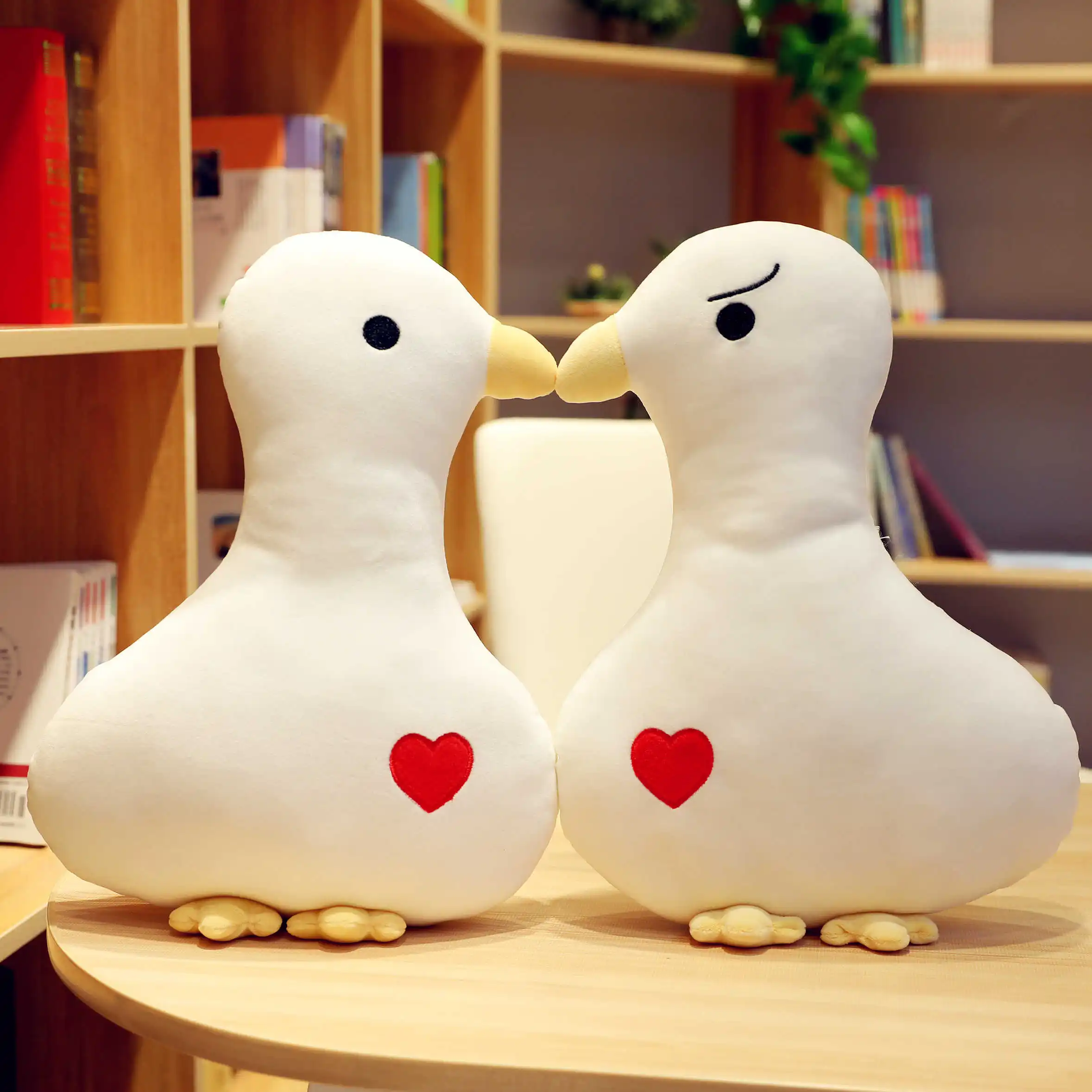 

2019 New Cute 1PC 20/30/40cm White Duck Toy Soft PP Cotton Stuffed Toys High Quality Plush Doll Creative Kids Gift Brinquedos