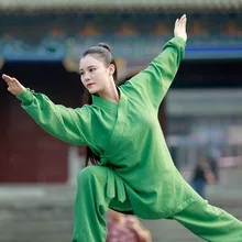 Новая одежда Tai Chi, женские весенние и летние костюмы, халат, одежда для боевых искусств, тренировочная одежда, мужская одежда Tai Chi