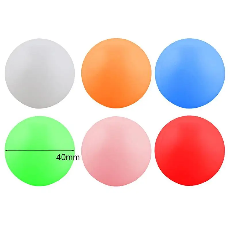 

10 Pcs Table Tennis Balls Outdoor Sports Colorful 6 colors